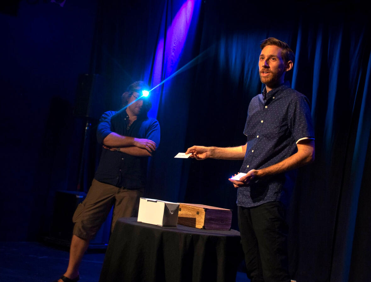 Performance at the Bus Stop Theatre Performance at the Bus Stop Theatre