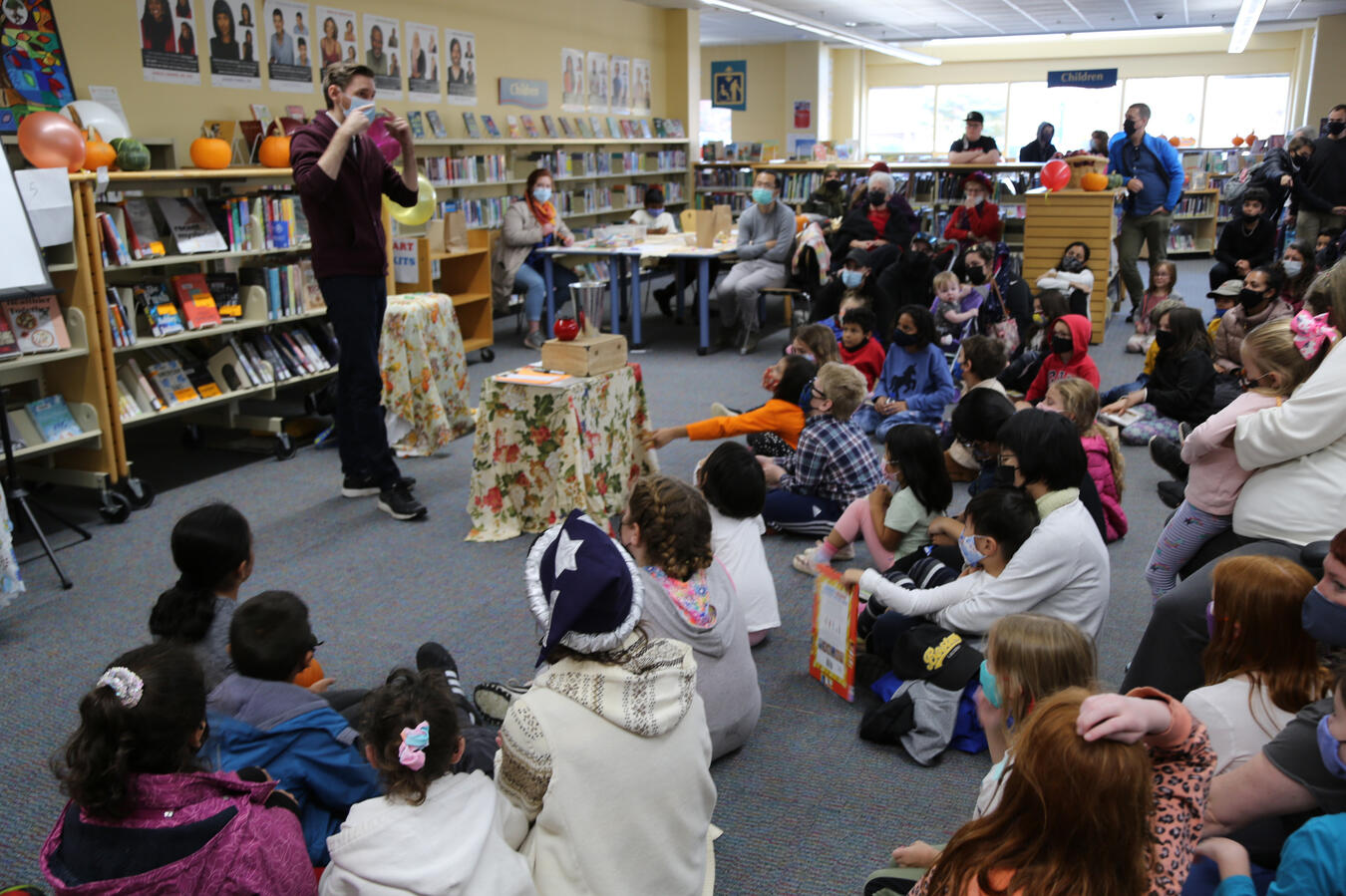 Performance at the Capt. William Spry Public Library Performance at the Capt. William Spry Public Library